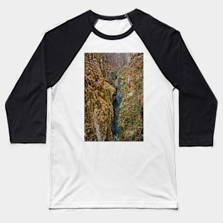 Gorge and a river in the mountains Baseball T-Shirt